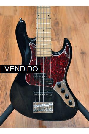 Sadowsky MetroExpress 21 Fret Hybrid PJ 5 Solid Black High Polish Sadowsky MetroExpress 21 Fret Hybrid PJ 5 Solid Black High Polish